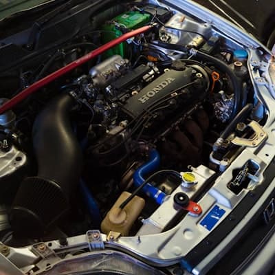 Under hood pre-purchase vehicle inspection photo