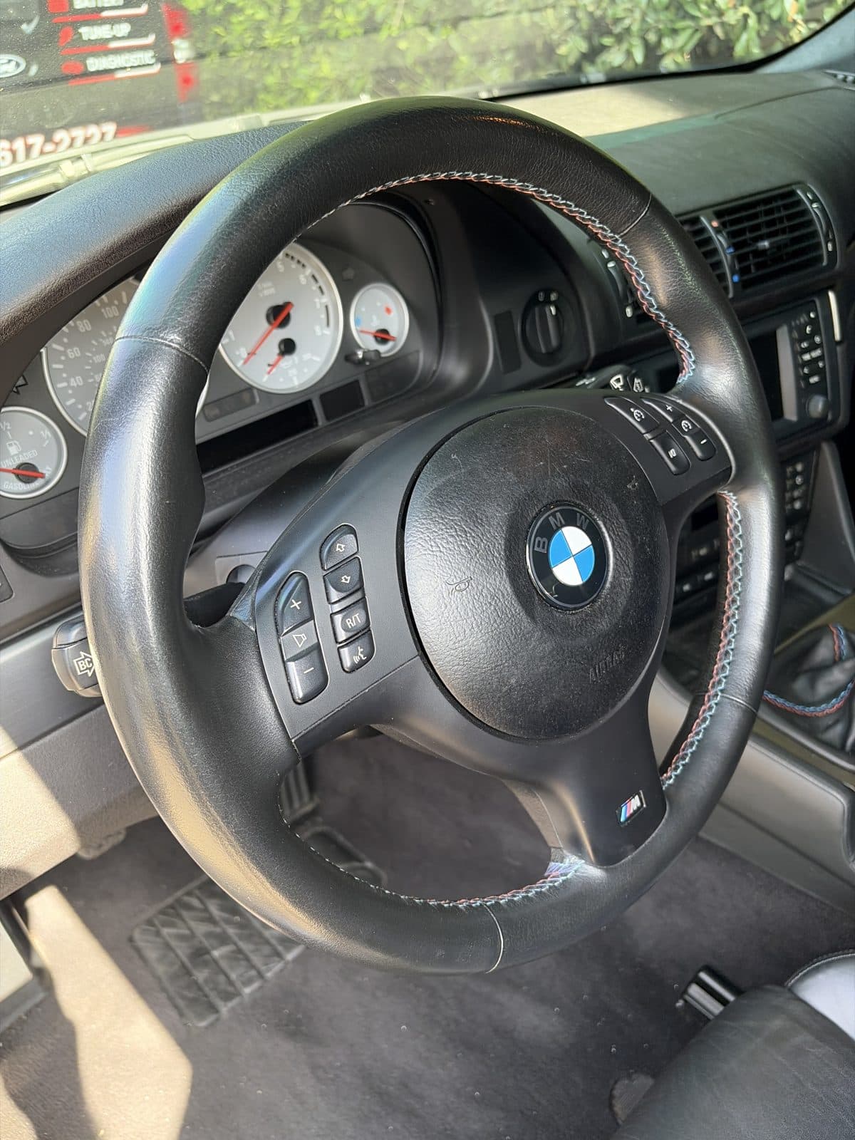 2003 BMW M5 pre-purchase inspection — interior cabin photo