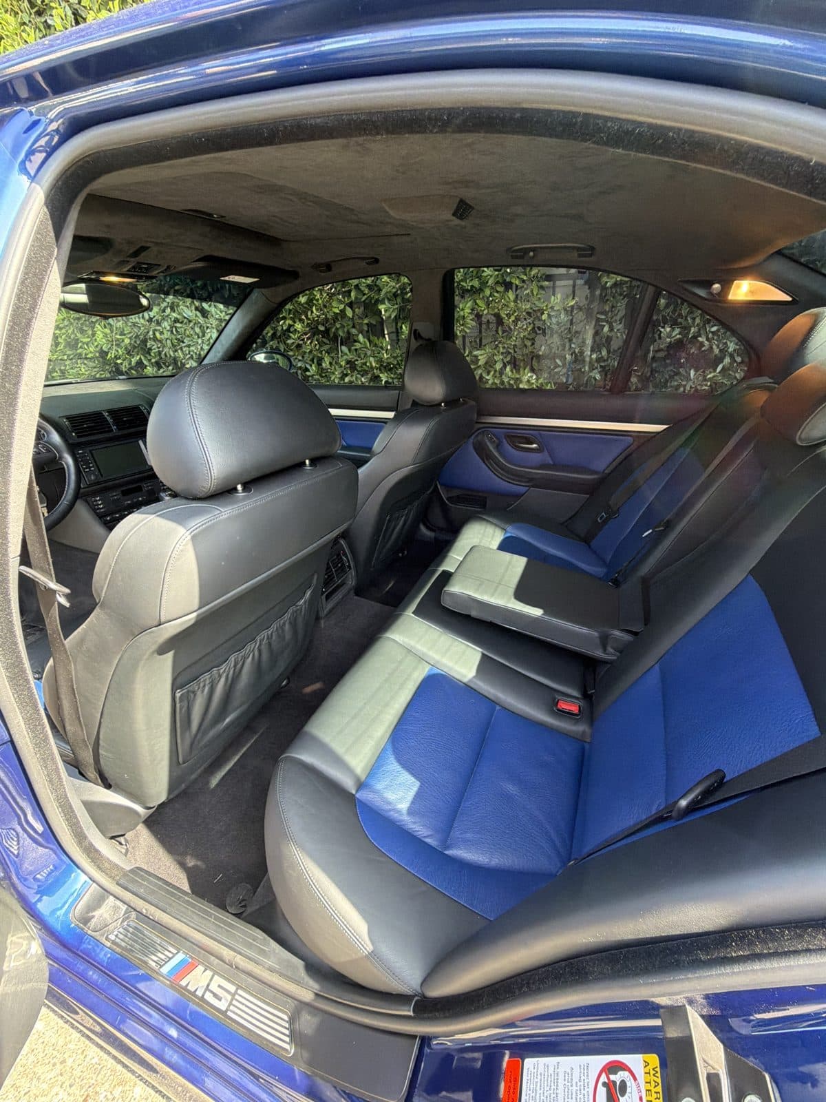 2003 BMW M5 pre-purchase inspection — interior cabin photo