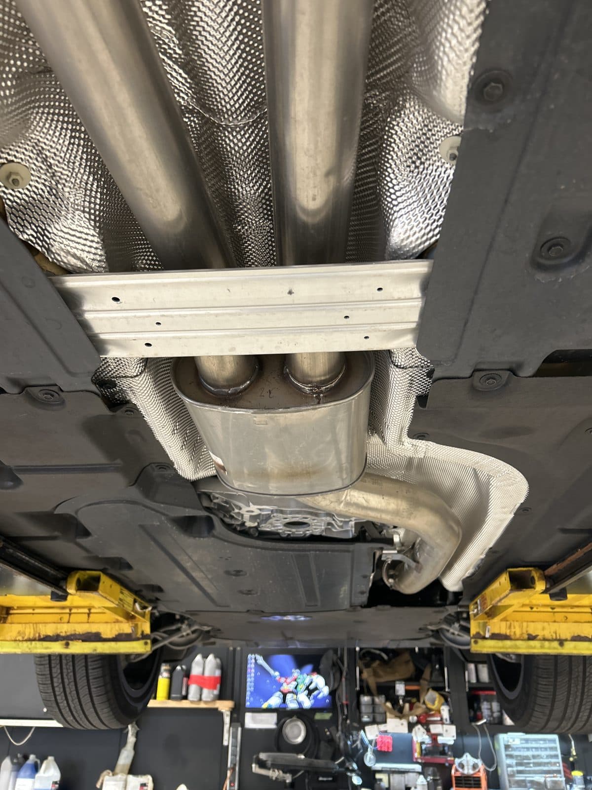 2026 BMW X3 M50 xDrive pre-purchase inspection — undercarriage photo