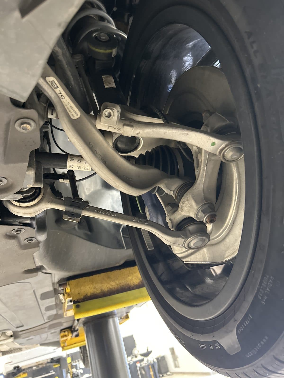 2026 BMW X3 M50 xDrive pre-purchase inspection — undercarriage photo