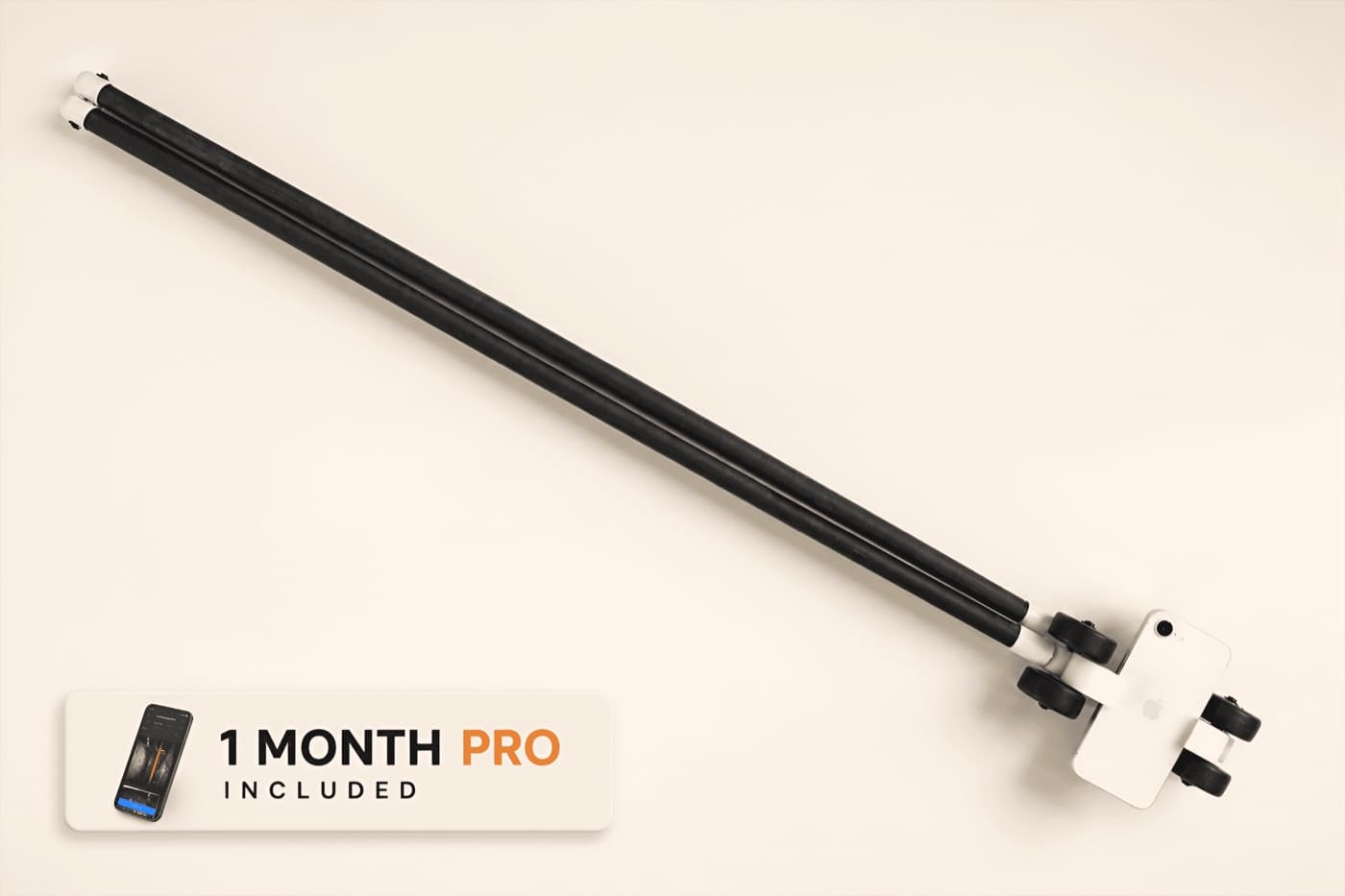 The full-length kit with the phone carriage, one month of Pro included